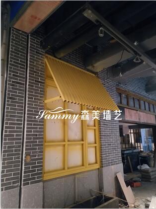 浙江臺州市臨海市銀泰城面積室內鋼構仿木紋漆