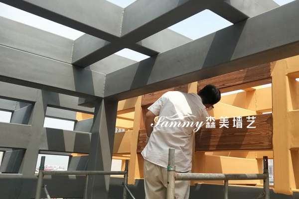 山東省新泰市東周路玉春大酒店方鋼木紋漆項(xiàng)目